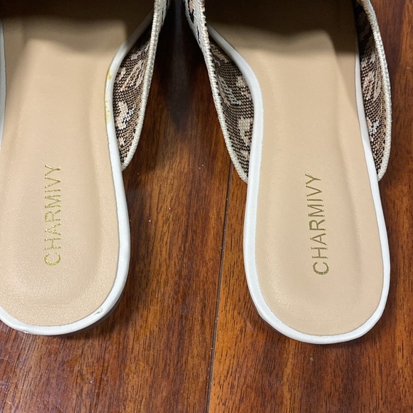 Charmivy- Beautiful  chic leopard print mules  Size 8 - Picture 5 of 10